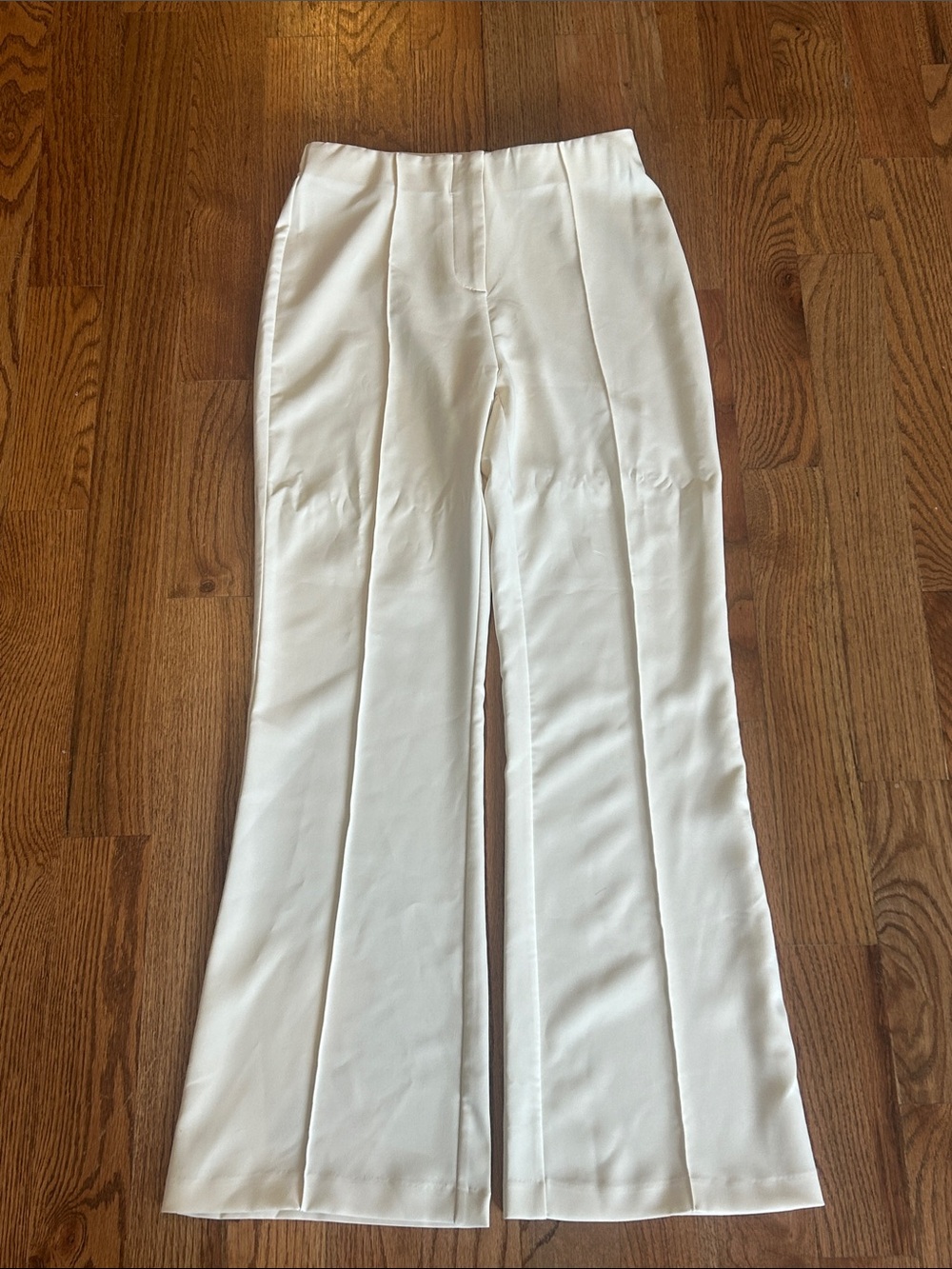 glam Cream Tailored Trousers